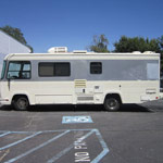 All-white paint job on the RV